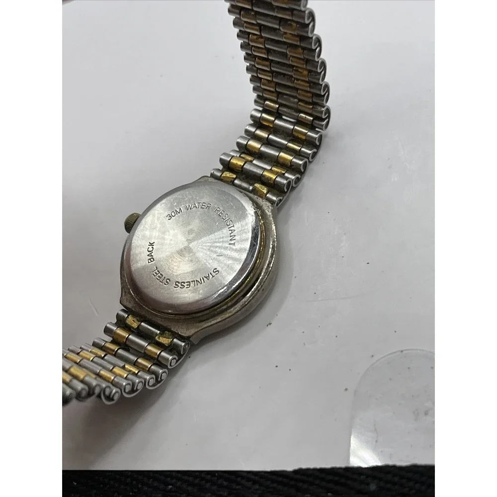 AES Women's Swiss Two Tone Quartz Watch‎ WR 30M- New Battery